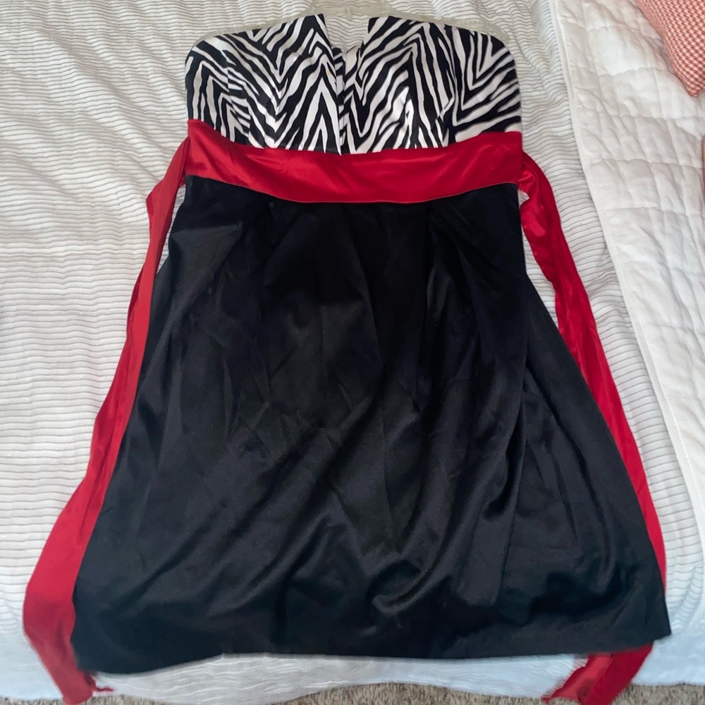 Formal Zebra print dress